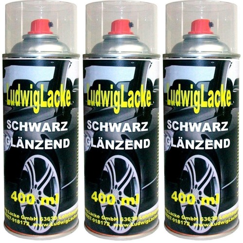 Schwarz glänzend spraydosen - schwarz,
