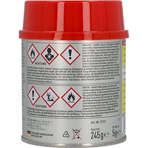 Nigrin fein spachtel - 2k, fein-spachtel